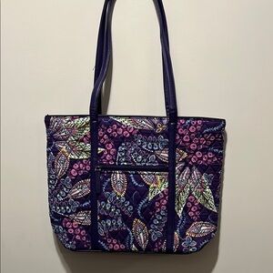 Vera Bradley Floral Patterned Tote Bag - Purple